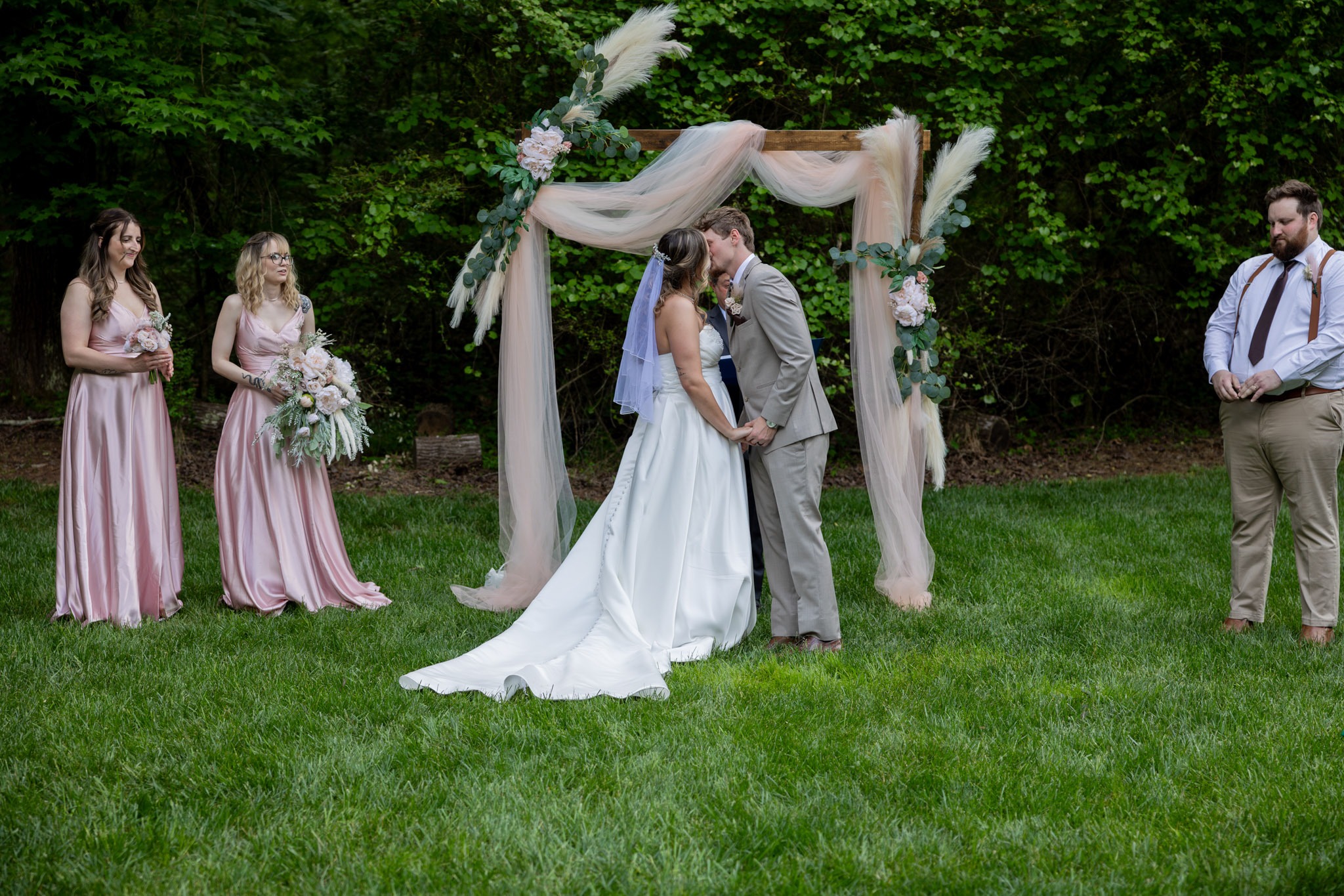 Wedding & Elopement ceremony at the Butterfly Pavilion wedding venue in Acworth, GA.