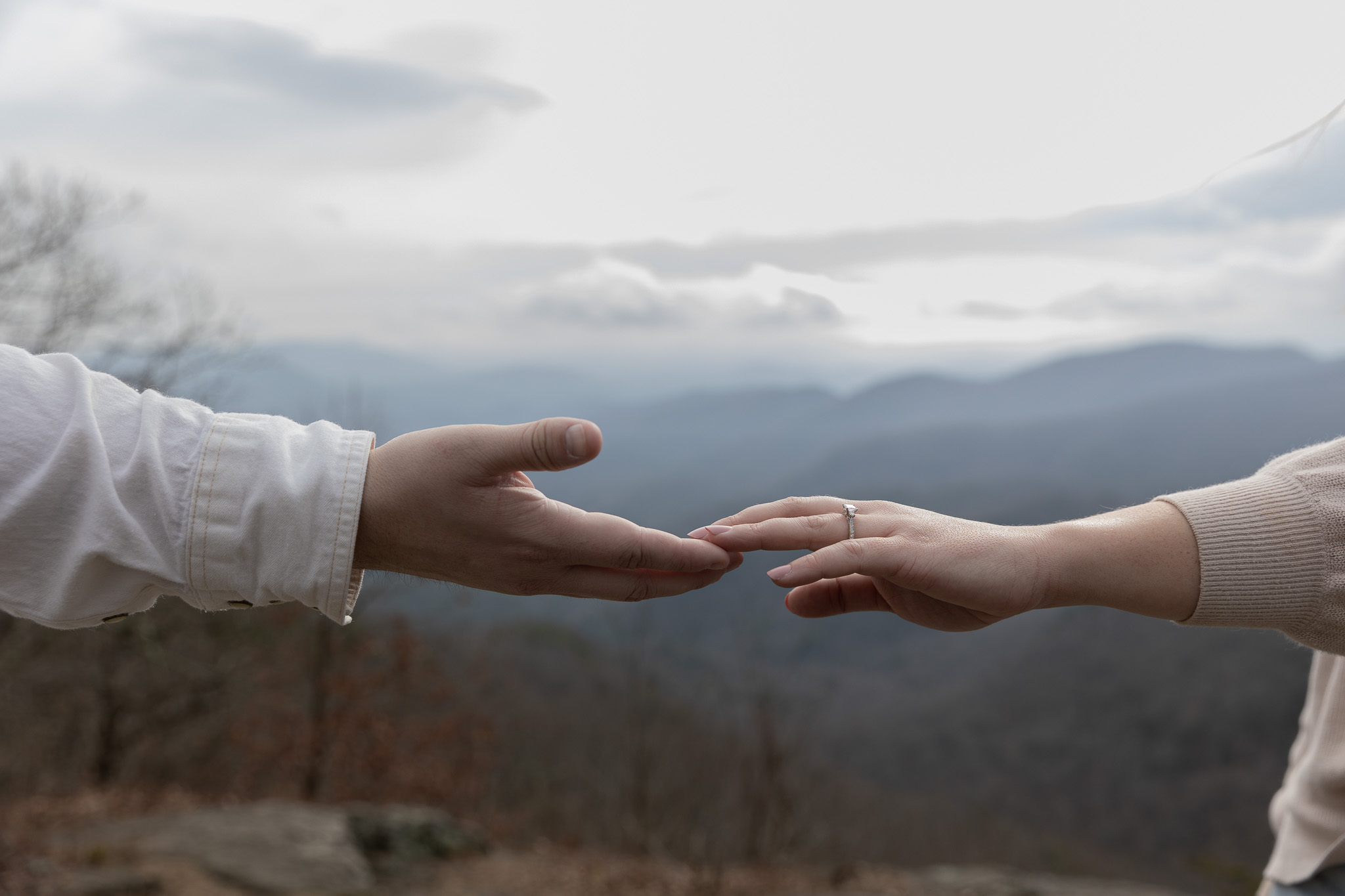 Preacher's Rock North Georgia Engagement Shoot