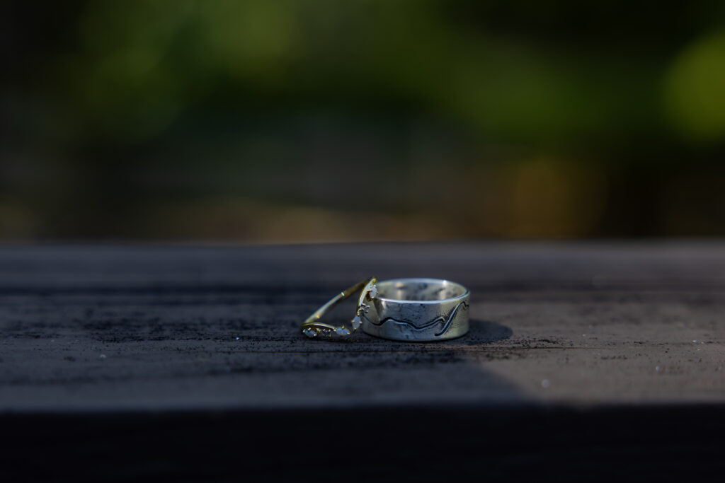 intimate wedding details, ring photo