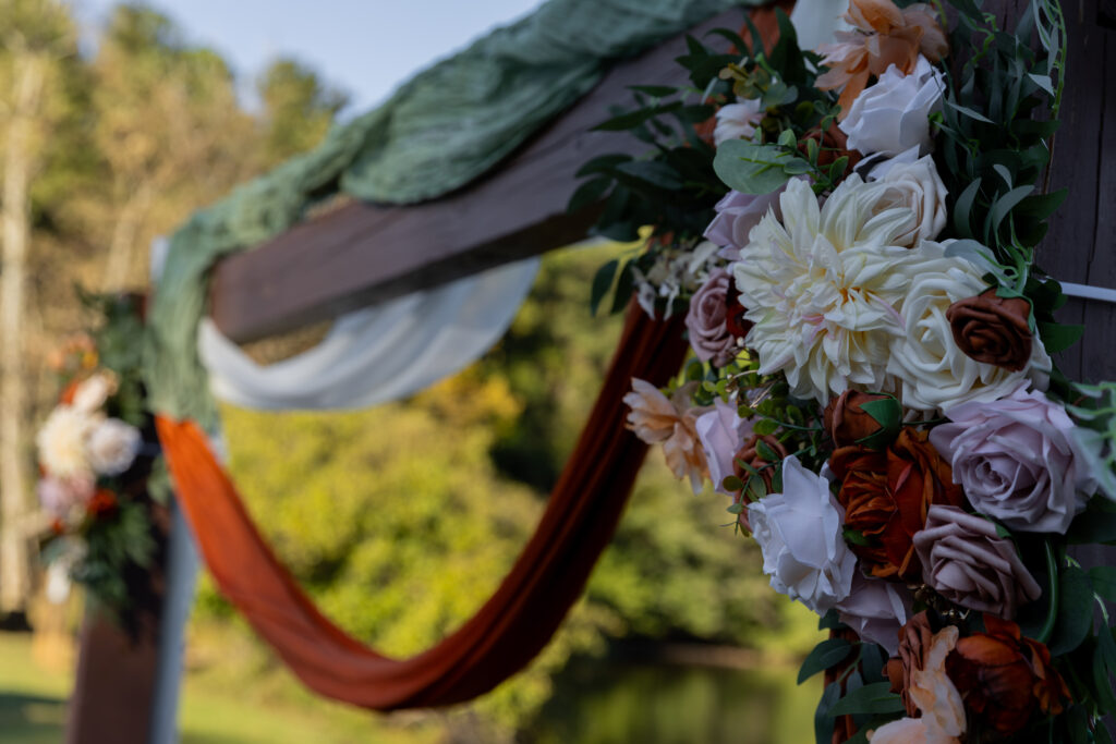 intimate wedding details, ceremony site