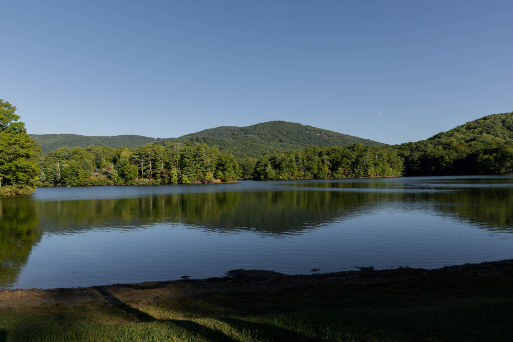 intimate wedding, outdoor mountain views