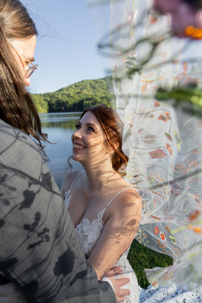 intimate wedding couples portraits, outdoor mountain views