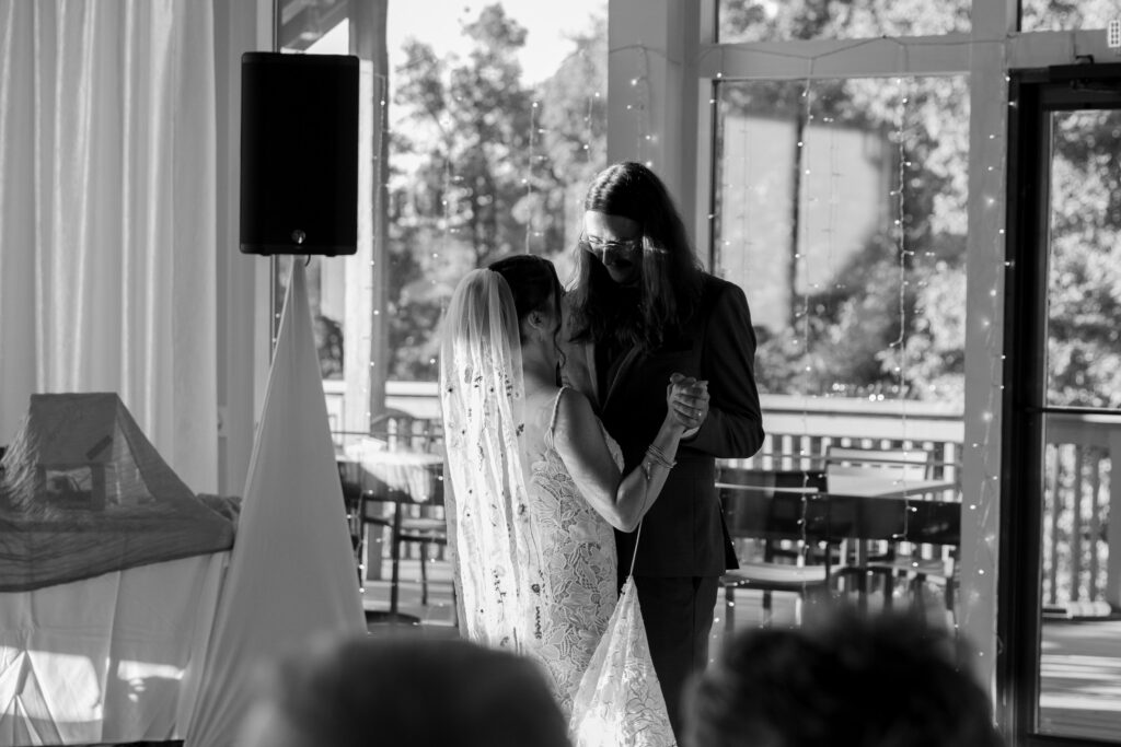 intimate wedding details, reception photos, first dance photos