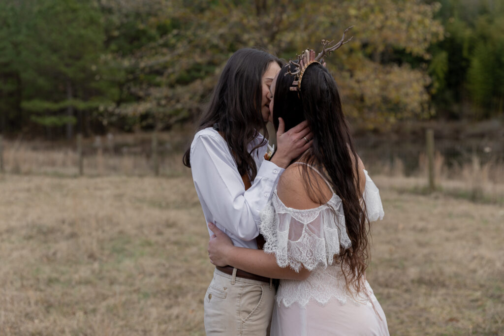 georgia elopement photographer, lgbtq wedding, dogs as witnesses, love is love, georgia elopements, elopement photography