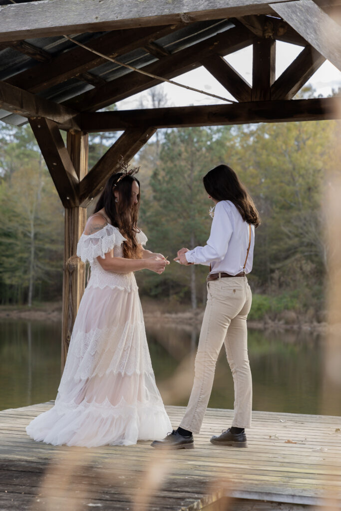 georgia elopement photographer, lgbtq wedding, dogs as witnesses, love is love, georgia elopements, elopement photography