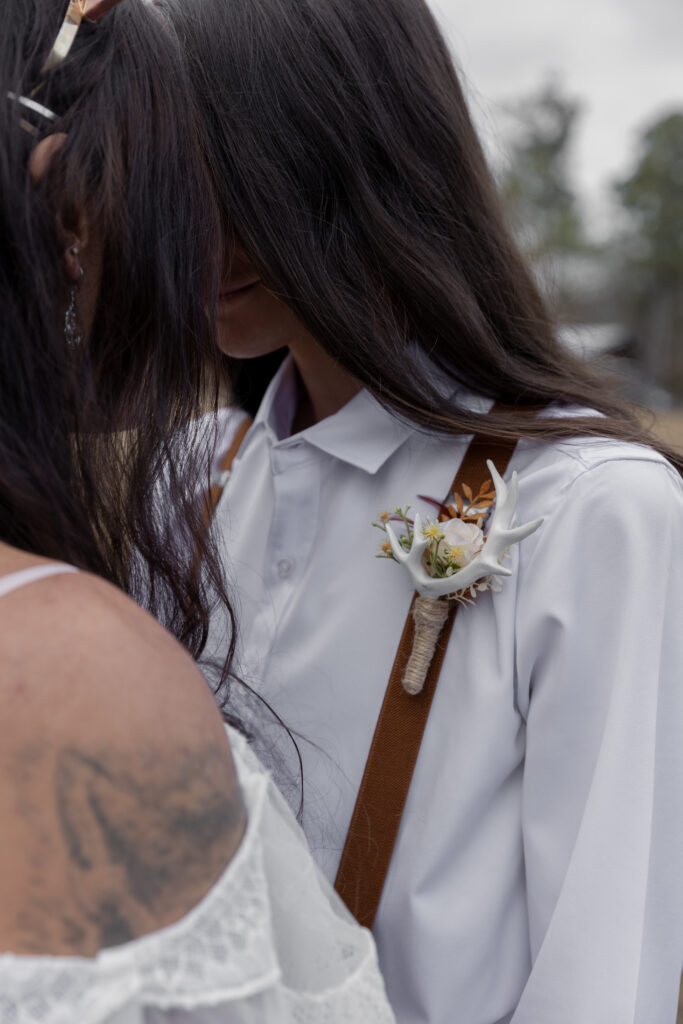 georgia elopement photographer, lgbtq wedding, dogs as witnesses, love is love, georgia elopements, elopement photography, detail shots, detail photography