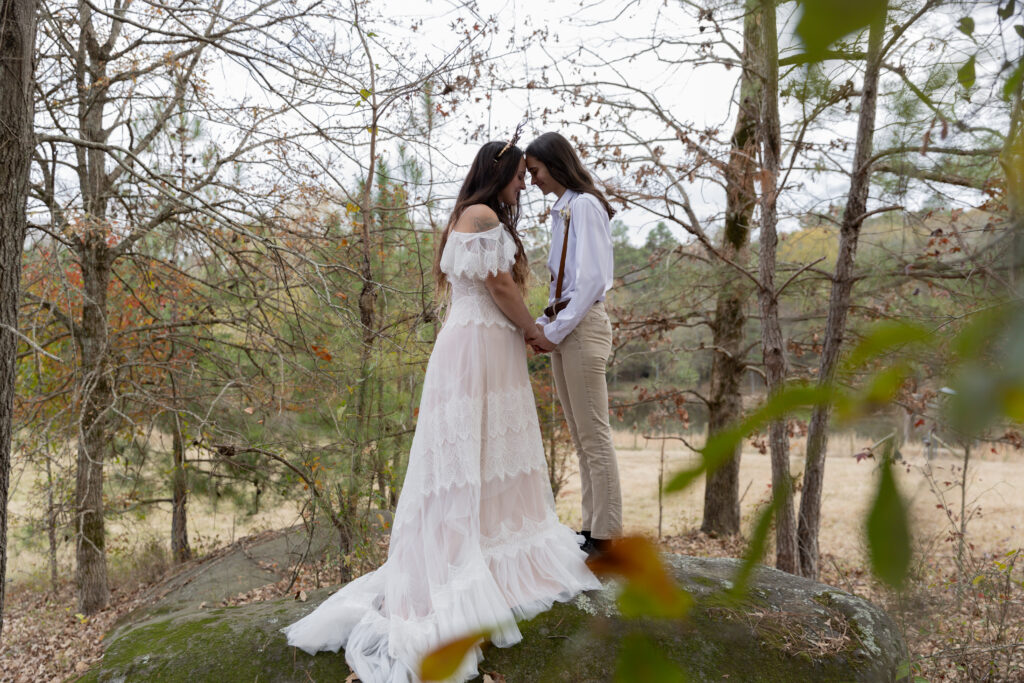 georgia elopement photographer, lgbtq wedding, dogs as witnesses, love is love, georgia elopements, elopement photography