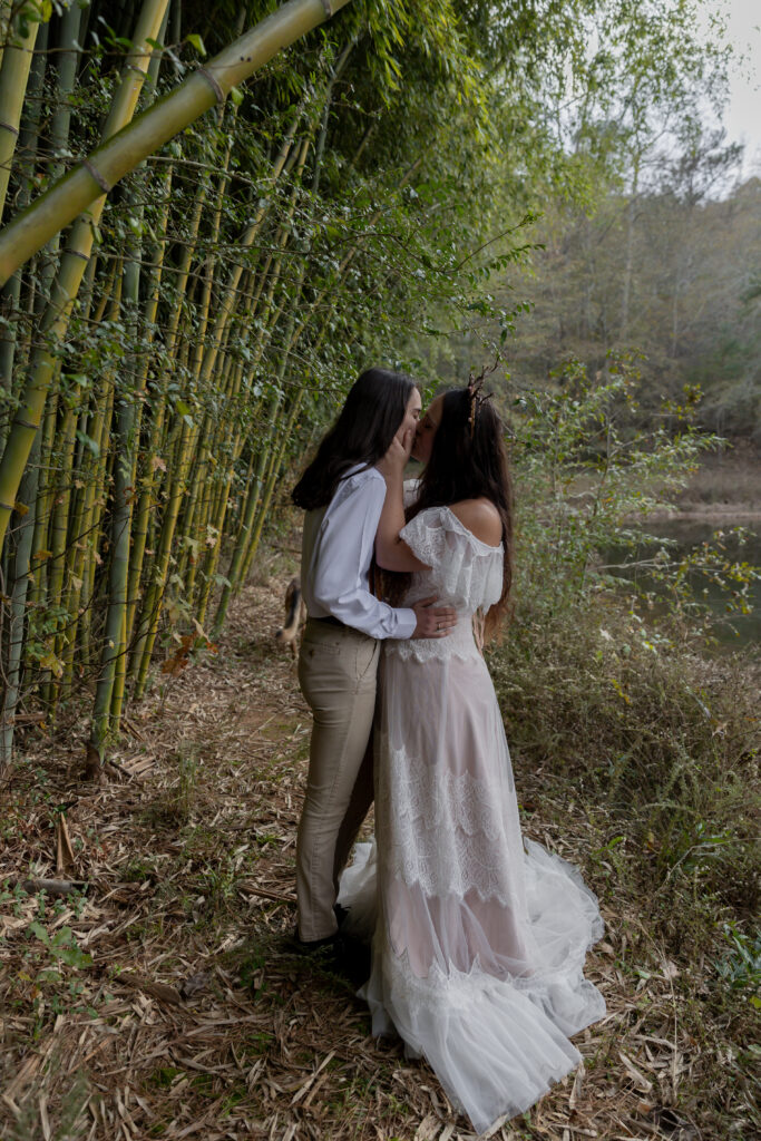 georgia elopement photographer, lgbtq wedding, dogs as witnesses, love is love, georgia elopements, elopement photography