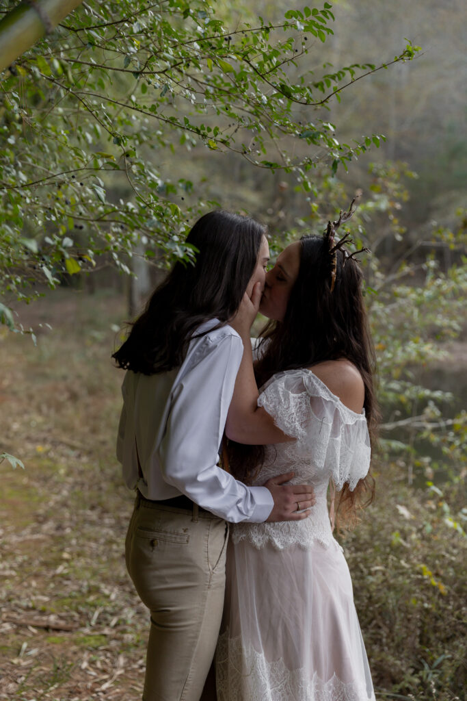 georgia elopement photographer, lgbtq wedding, dogs as witnesses, love is love, georgia elopements, elopement photography