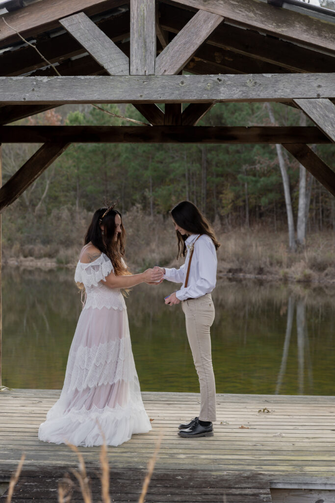 georgia elopement photographer, lgbtq wedding, dogs as witnesses, love is love, georgia elopements, elopement photography