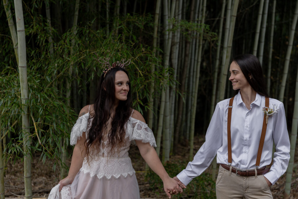 georgia elopement photographer, lgbtq wedding, dogs as witnesses, love is love, georgia elopements, elopement photography