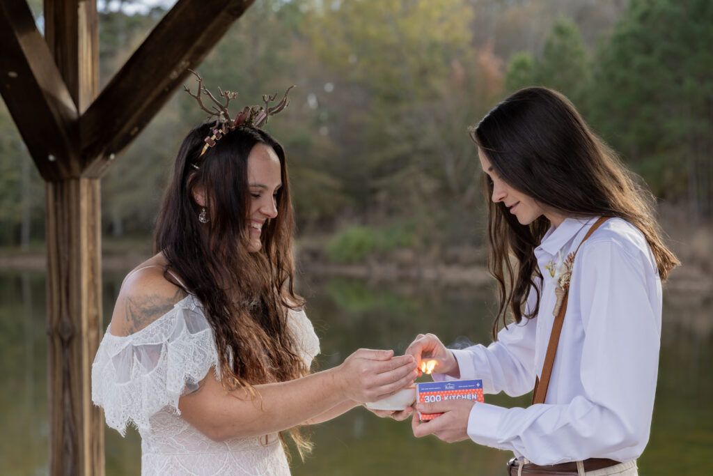 georgia elopement photographer, lgbtq wedding, dogs as witnesses, love is love, georgia elopements, elopement photography