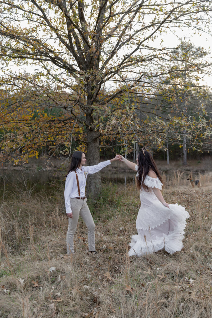 georgia elopement photographer, lgbtq wedding, dogs as witnesses, love is love, georgia elopements, elopement photography