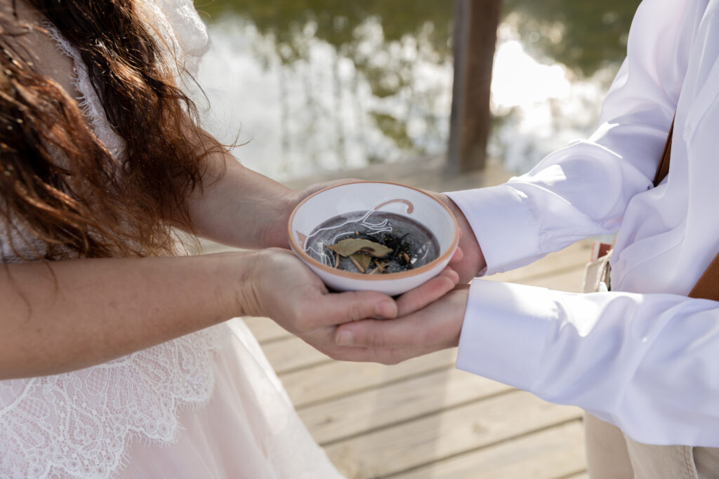 georgia elopement photographer, lgbtq wedding, dogs as witnesses, love is love, georgia elopements, elopement photography, bay leaves, burning bay leaves