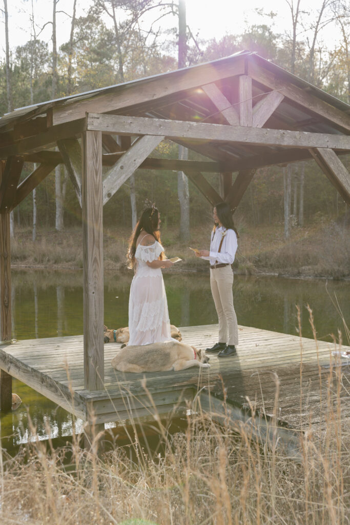 georgia elopement photographer, lgbtq wedding, dogs as witnesses, love is love, georgia elopements, elopement photography