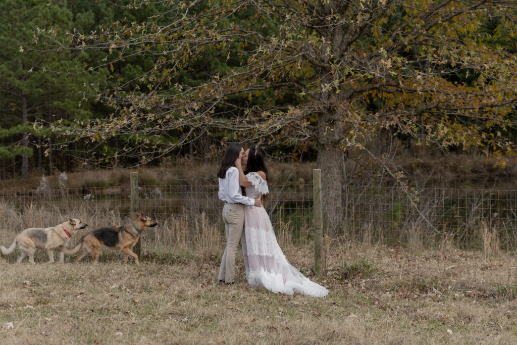 georgia elopement photographer, lgbtq wedding, dogs as witnesses, love is love, georgia elopements, elopement photography