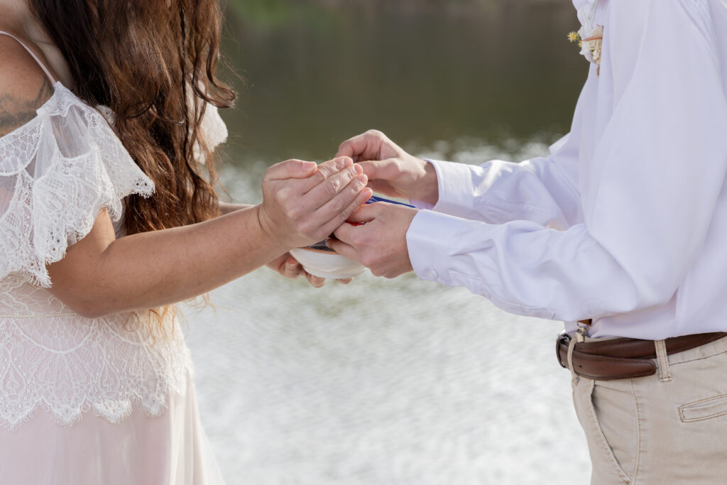 georgia elopement photographer, lgbtq wedding, dogs as witnesses, love is love, georgia elopements, elopement photography, bay leaves burning