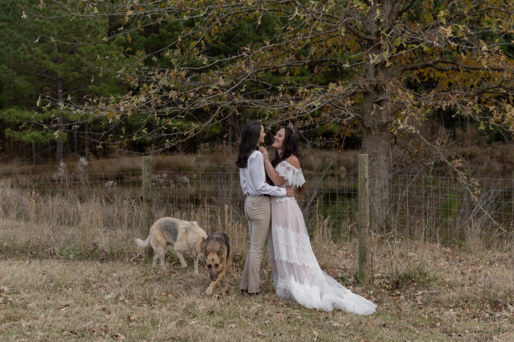 georgia elopement photographer, lgbtq wedding, dogs as witnesses, love is love, georgia elopements, elopement photography