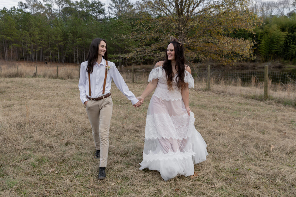 georgia elopement photographer, lgbtq wedding, dogs as witnesses, love is love, georgia elopements, elopement photography